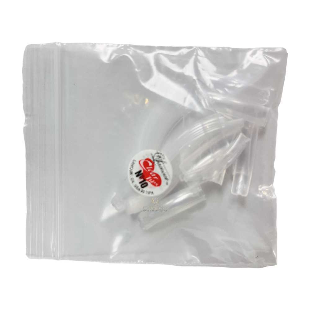 Original Crystal Nail Tips - Size #10 (Bag of 50)