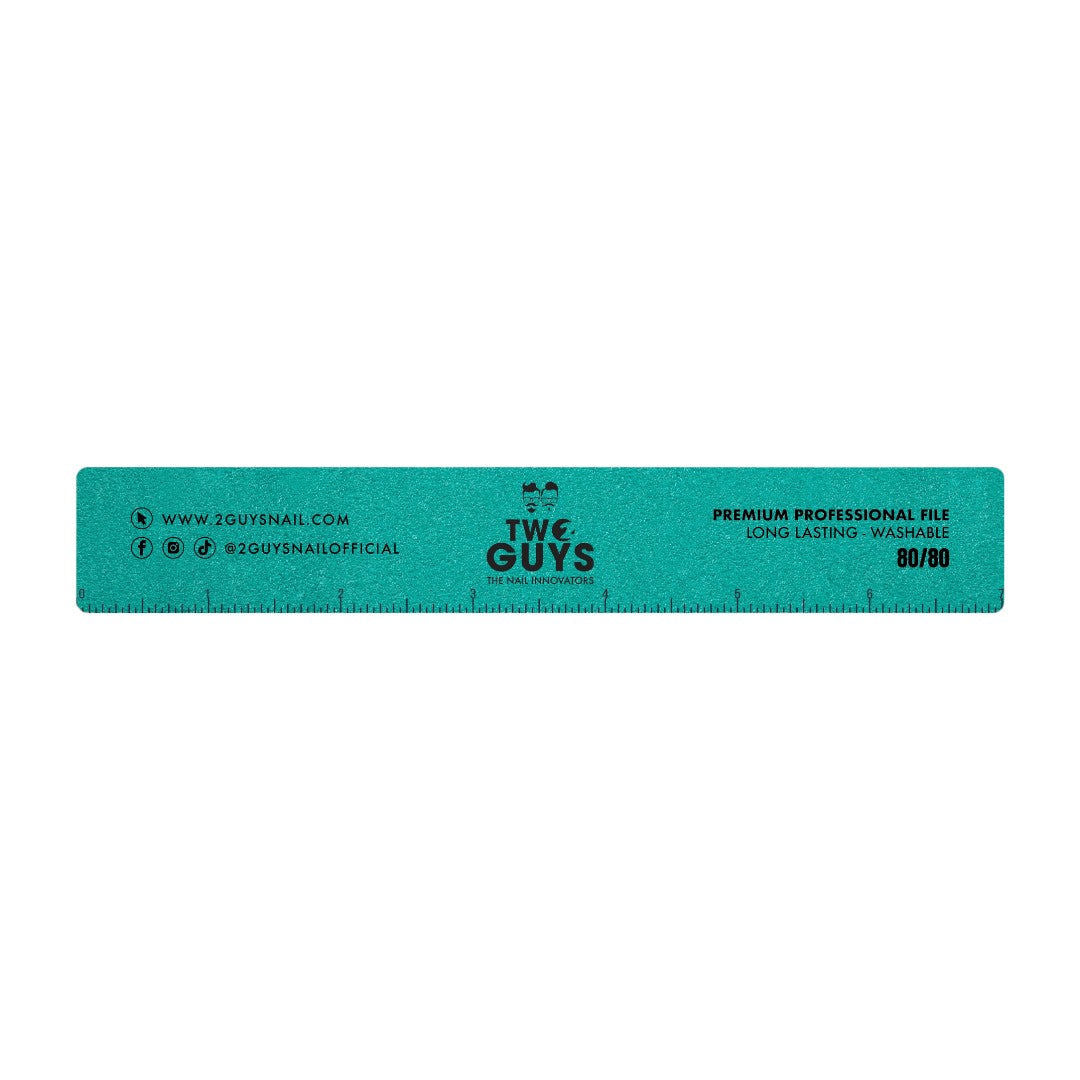 2Guys Nail Files - Premium Jumbo Square 80/80 Grit (1Pc)