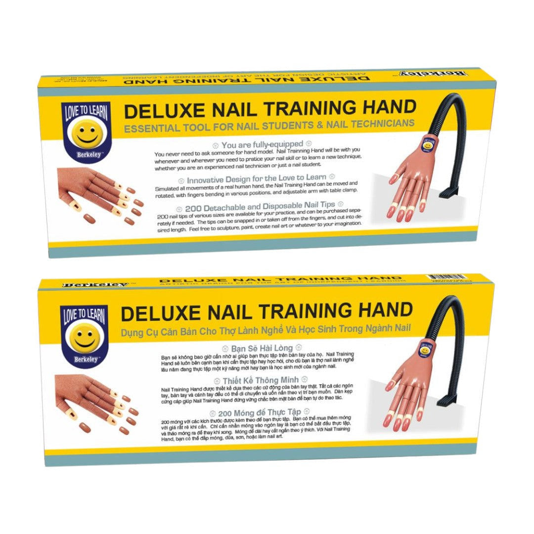 Berkeley Love To Learn Silicone Nail Traning Hand With 200 Tips