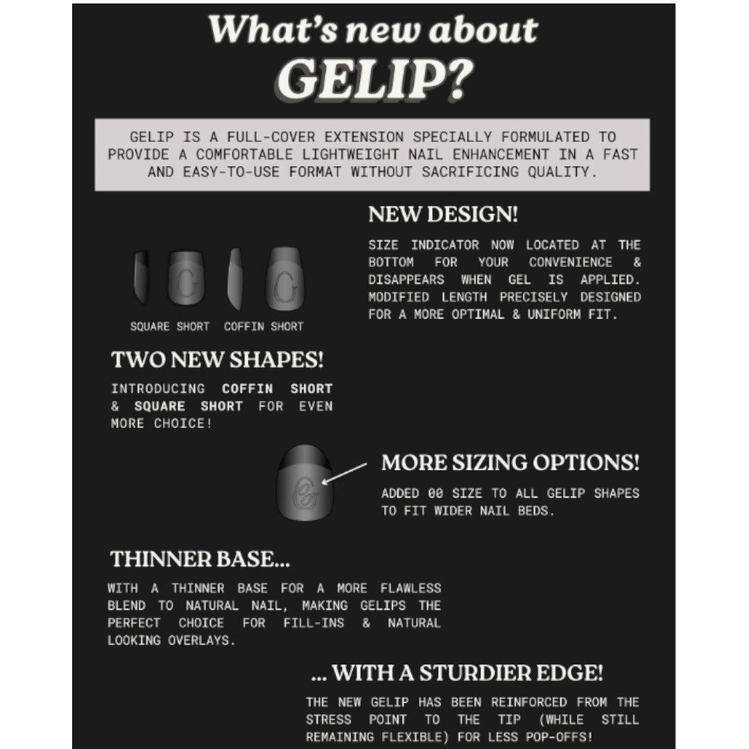 Kokoist Gelip Nail Tips Box - Square Medium (275pcs)