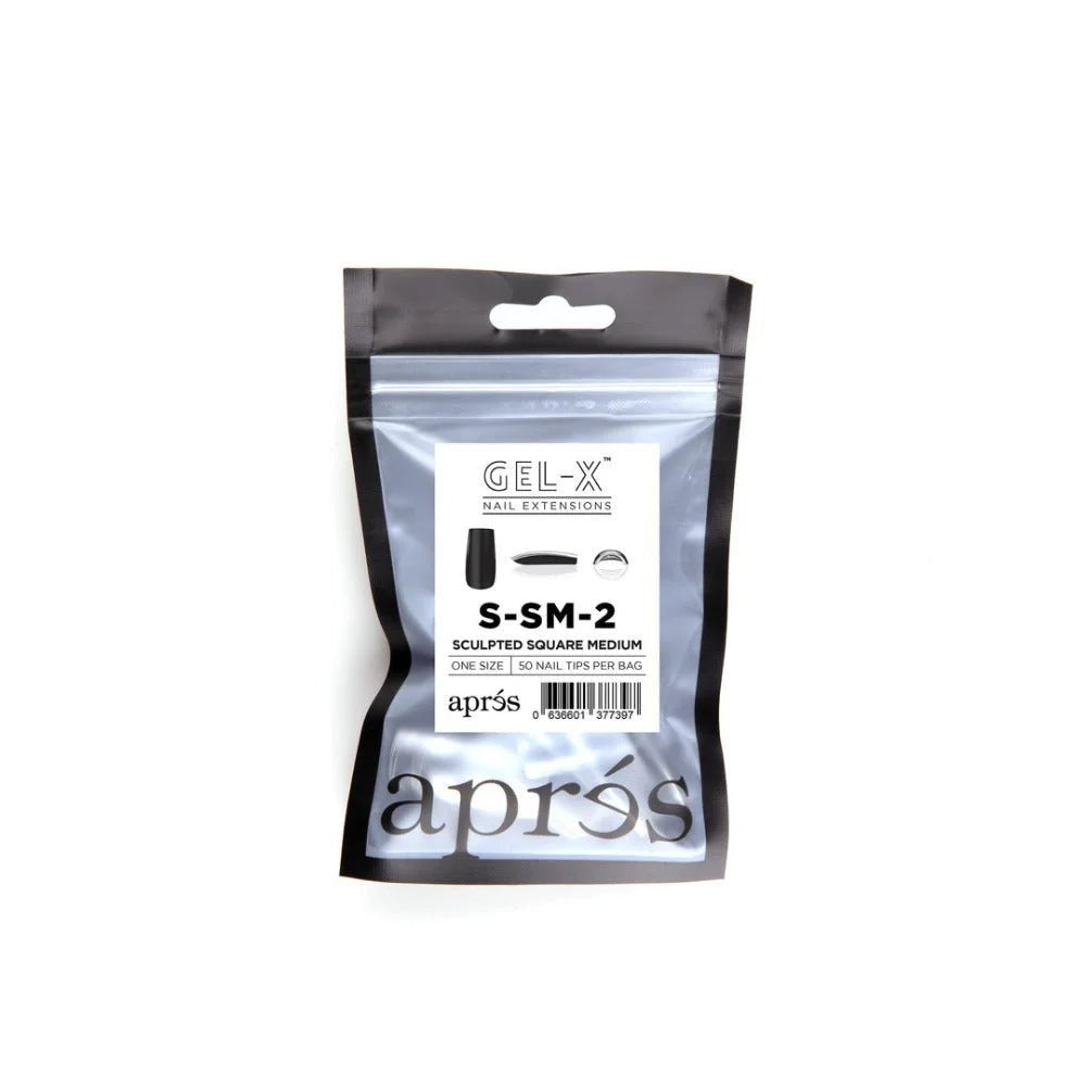 apres Gel-X Refill Tips - Sculpted Square Medium (50pcs)