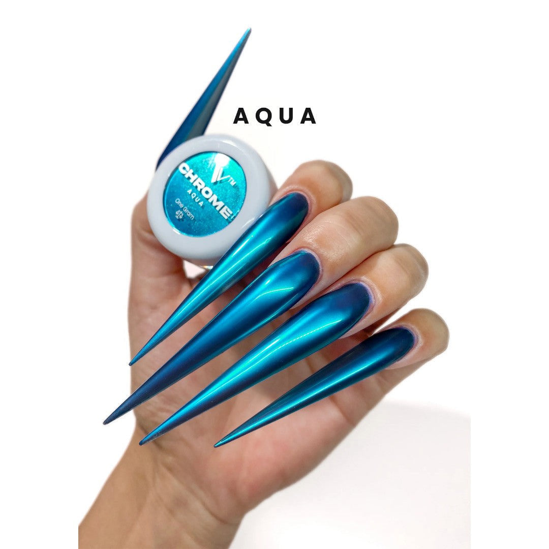 V Beauty Pure Chrome Powder - Aqua