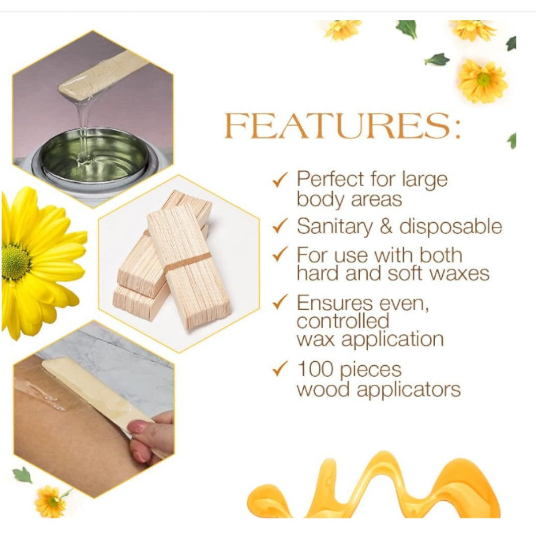 Gigi Large Accu Edge Applicators (Pack Of 100) #0420