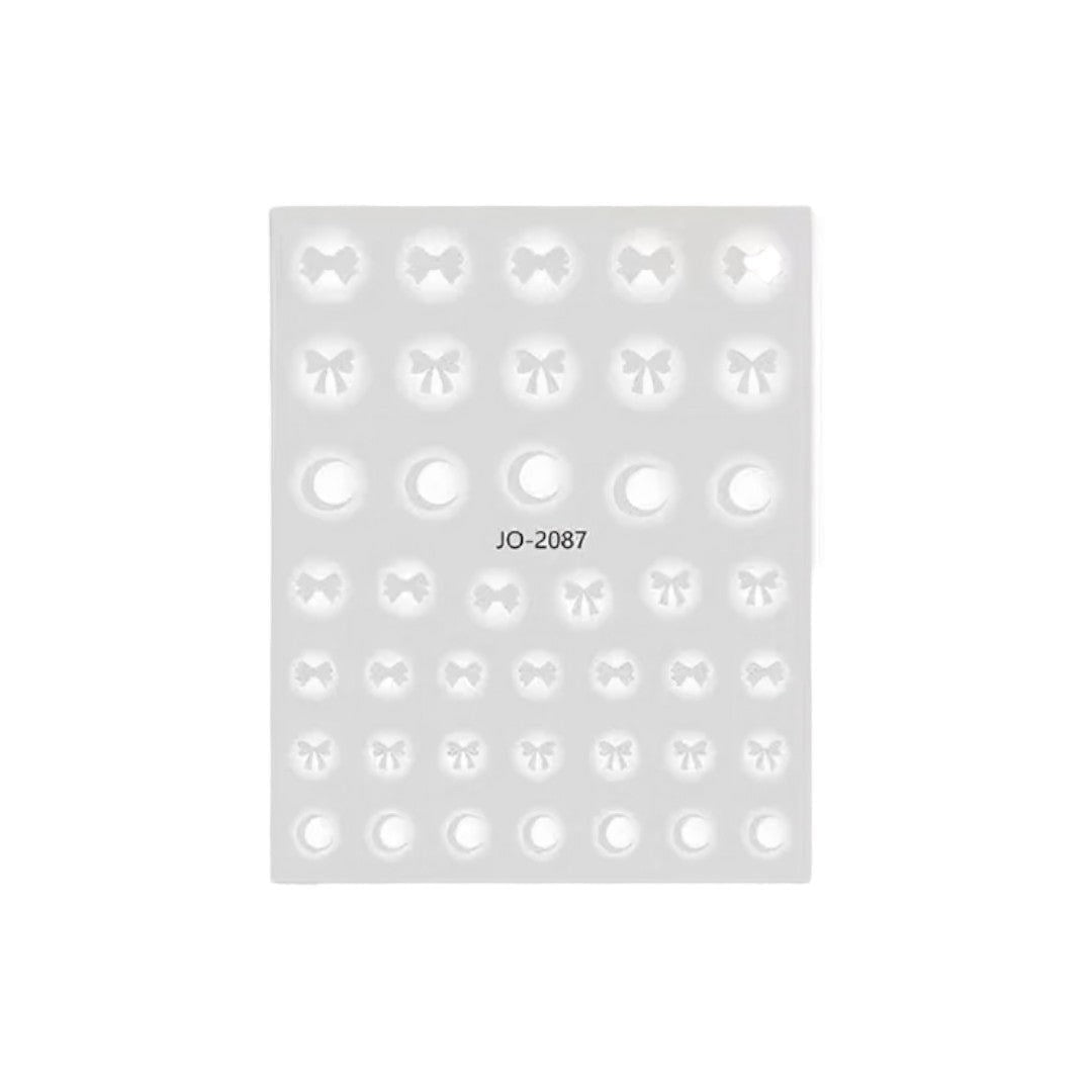 CNBS Nail Stickers - Transparent Bows & Moons #JO2087