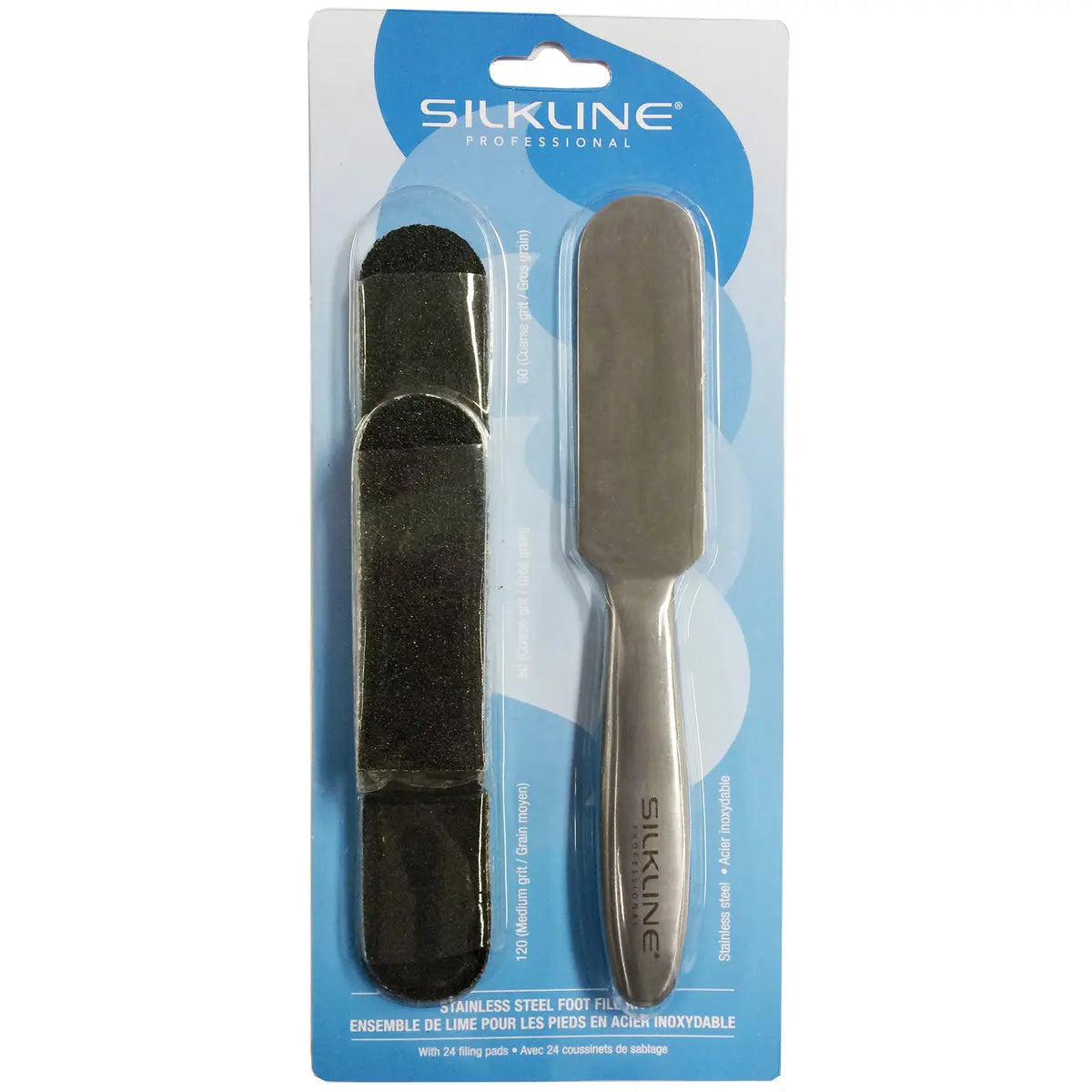 Silkline Stainless Steel Foot File Kit #SLSSFF4000KITC