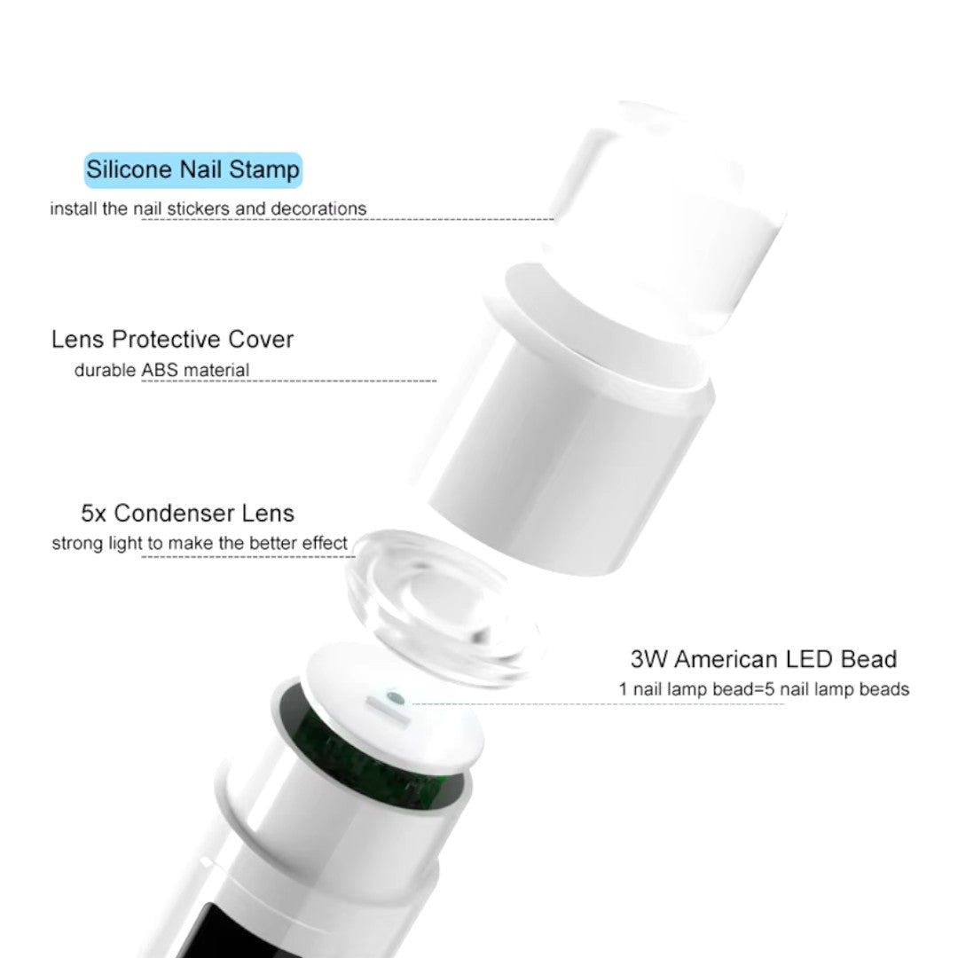 CNBS Mini Led Nail Lamp - Rechargeable - White