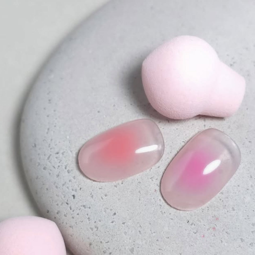 Amingo Nail Art/Ombre Pink Ball Sponge (Pack Of 50)