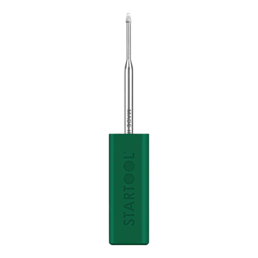 Startool Nail Drill Bits - Cuticle Cleanser Football Shape 3/32 Silver