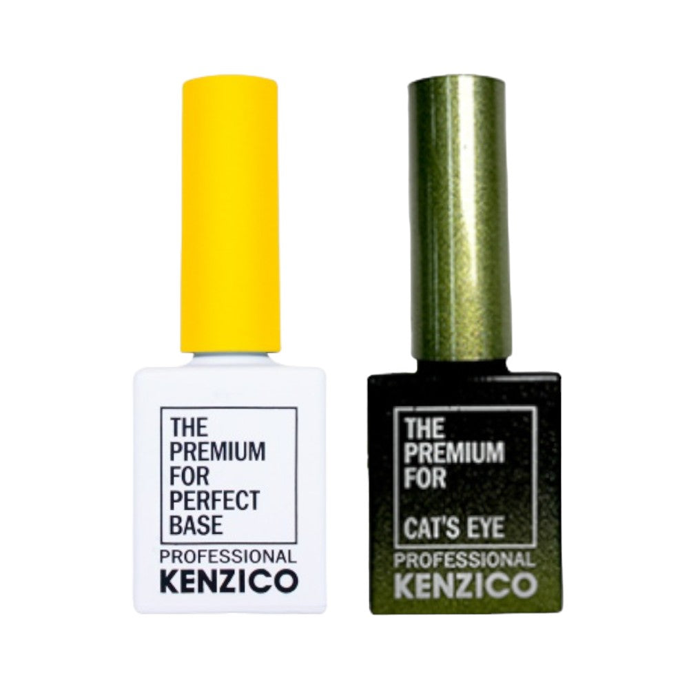 Kenzico Magic Cat Eye Gel Polish Duo, nail base coat and color nail gel