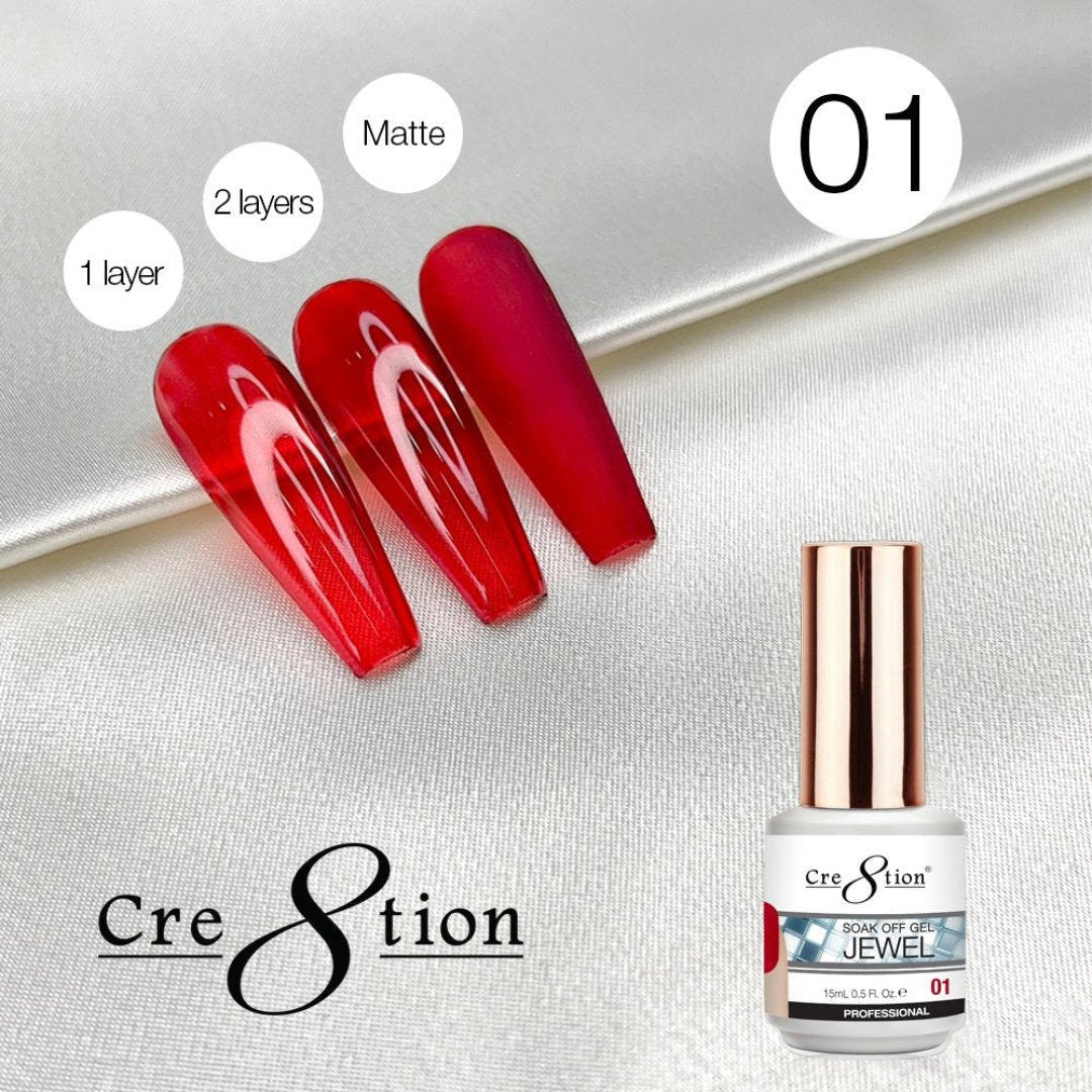 Cre8tion Jelly Gel Polish - Jewel #1
