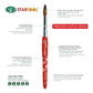 Startool Acrylic Brush - Firestorm Kolinsky Red Handle #14