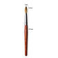 Chisel Acrylic Brush - Premium AAA+ Kolinsky