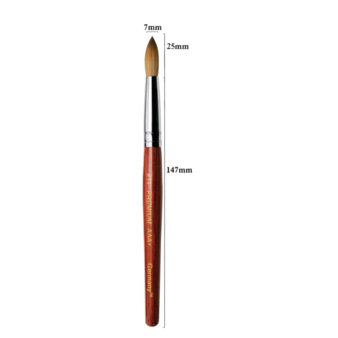 Chisel Acrylic Brush - Premium AAA+ Kolinsky