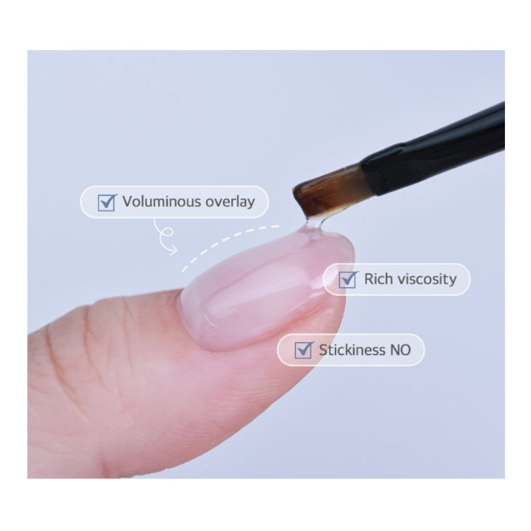 Estemio Gel Top Coat - Non-Wipe Crystal Thick Texture - High (Jar)