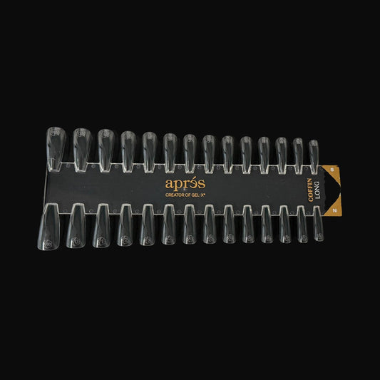 Apres Gel-X Tip Swatch - Natural/Sculpted Coffin Long