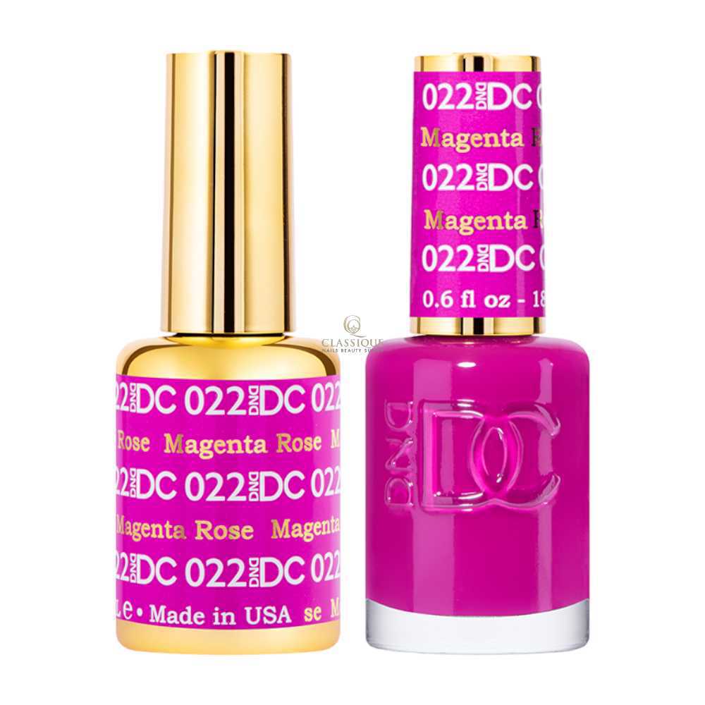 DND DC Gel & Lacquer Duo - Magenta Rose #022