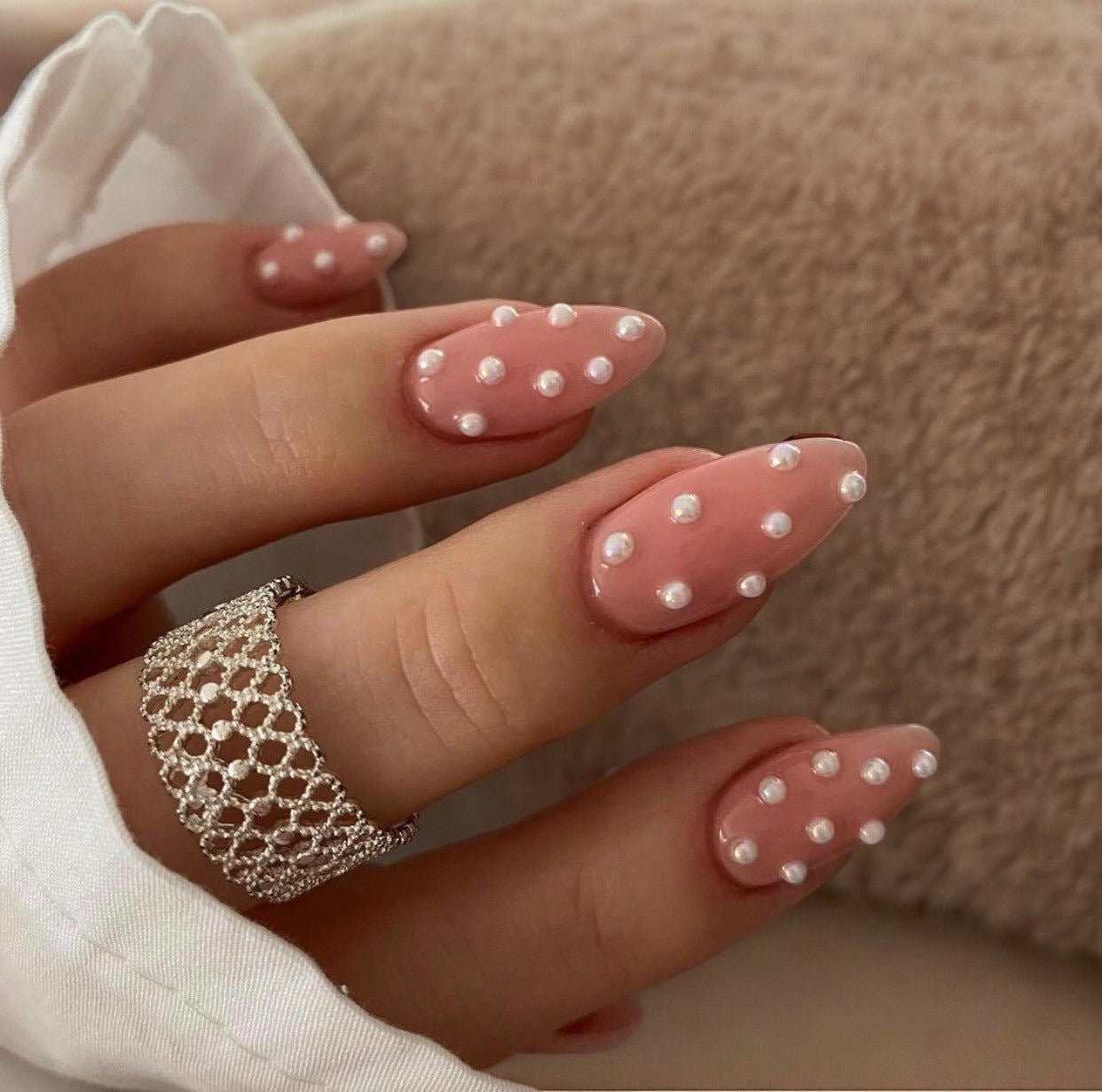 CNBS Nail Charms - Assorted White Pearls