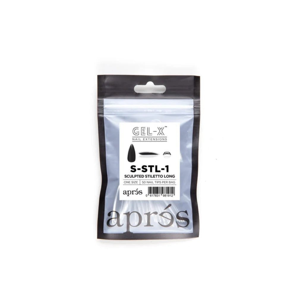 Apres Gel-X Refill Tips - Sculpted Stiletto Long (50Pcs)