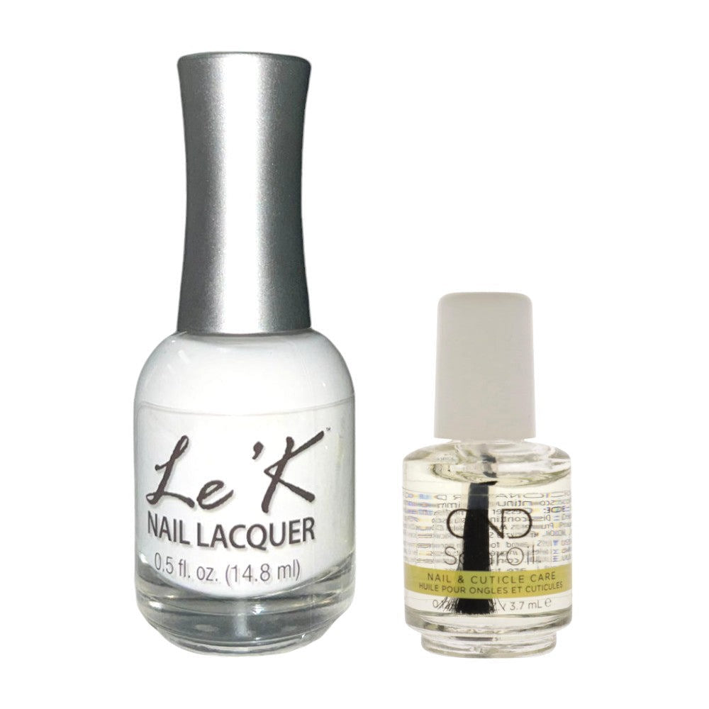 Nail Lacquer #103 Milky White & Oil Gift Set
