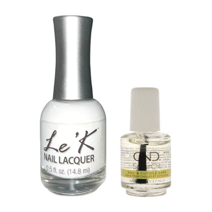 Nail Lacquer #103 Milky White & Oil Gift Set