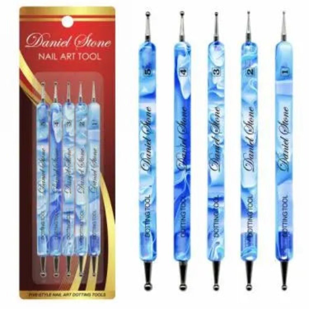 Berkeley Marble Dotting Tool 5Pcs - Blue #DT105-BL