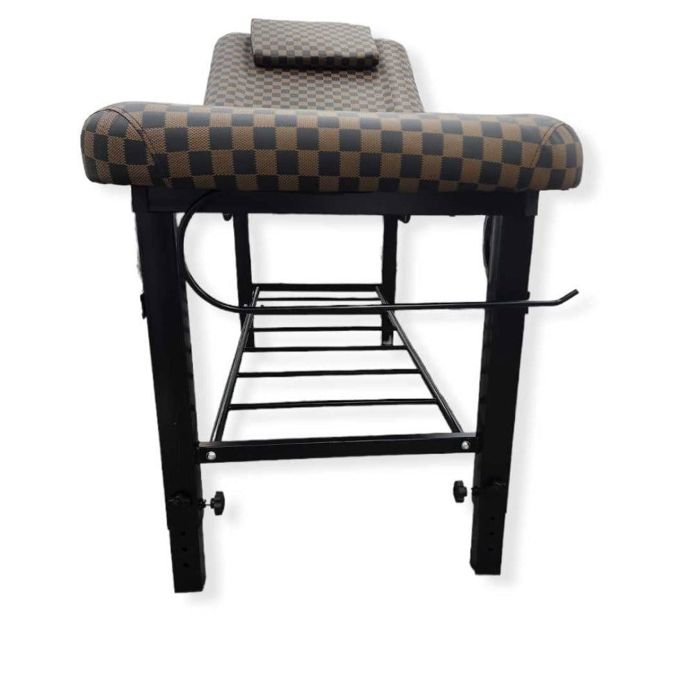 Massage Bed 2pcs Adjustable Height - Brown