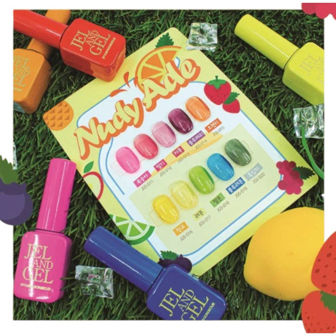 Jel and Gel Syrup Gel Polish - Nudy Ade 1 Collection #GS011-020 (10pcs)