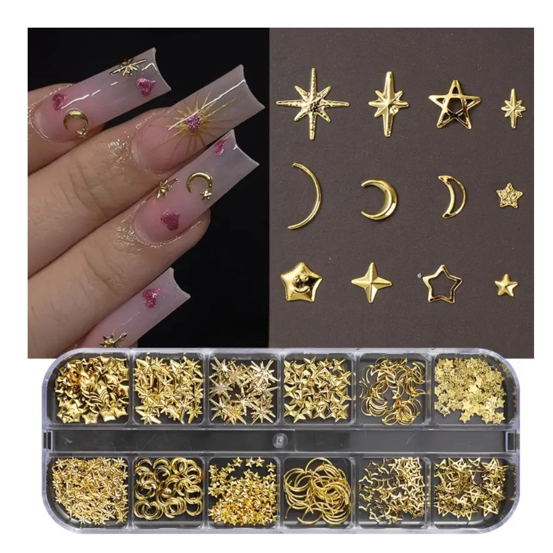 nail art rhinestones​, charms on nails​