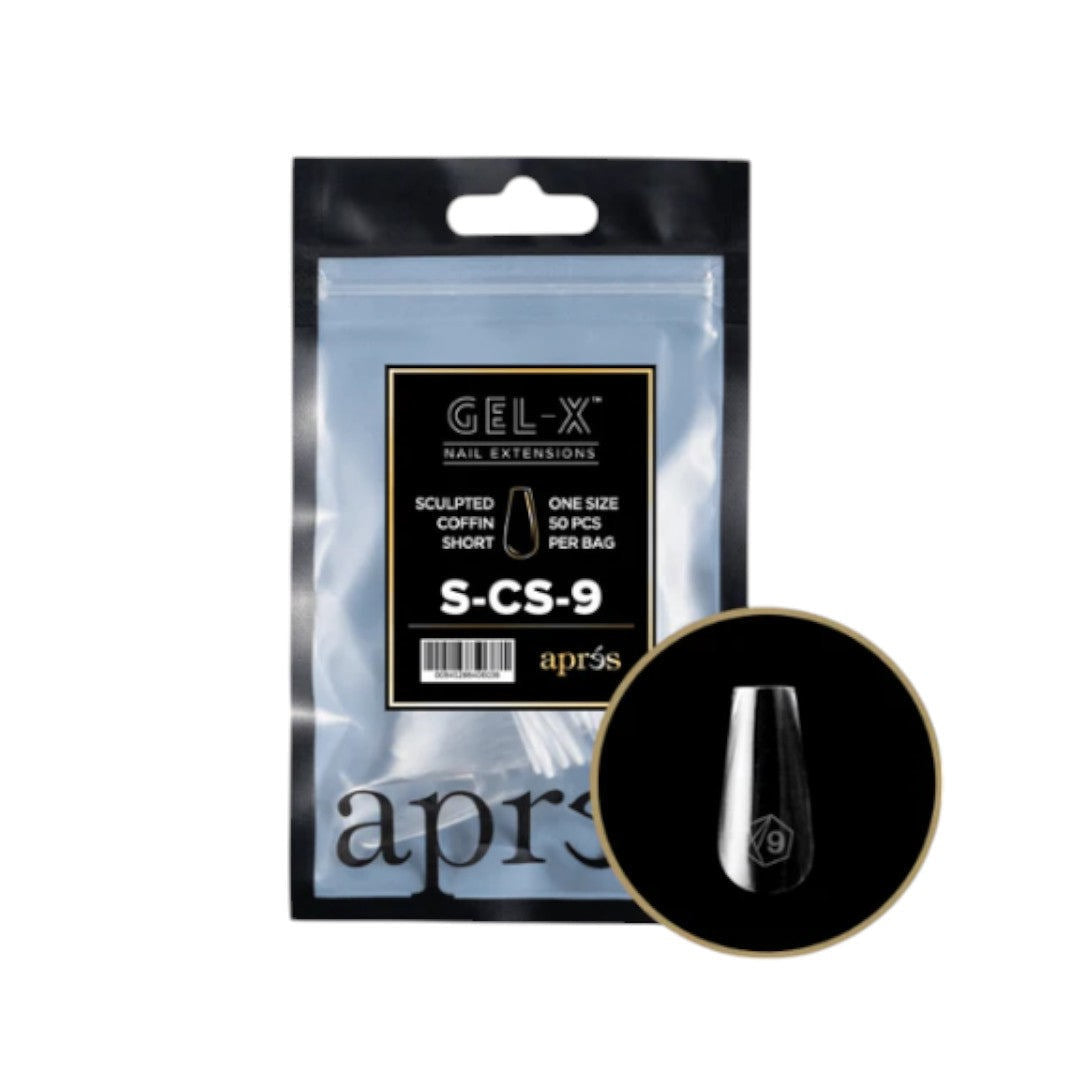 Apres Gel-X Refill Tips 2.0 - Sculpted Coffin Short (50Pcs)