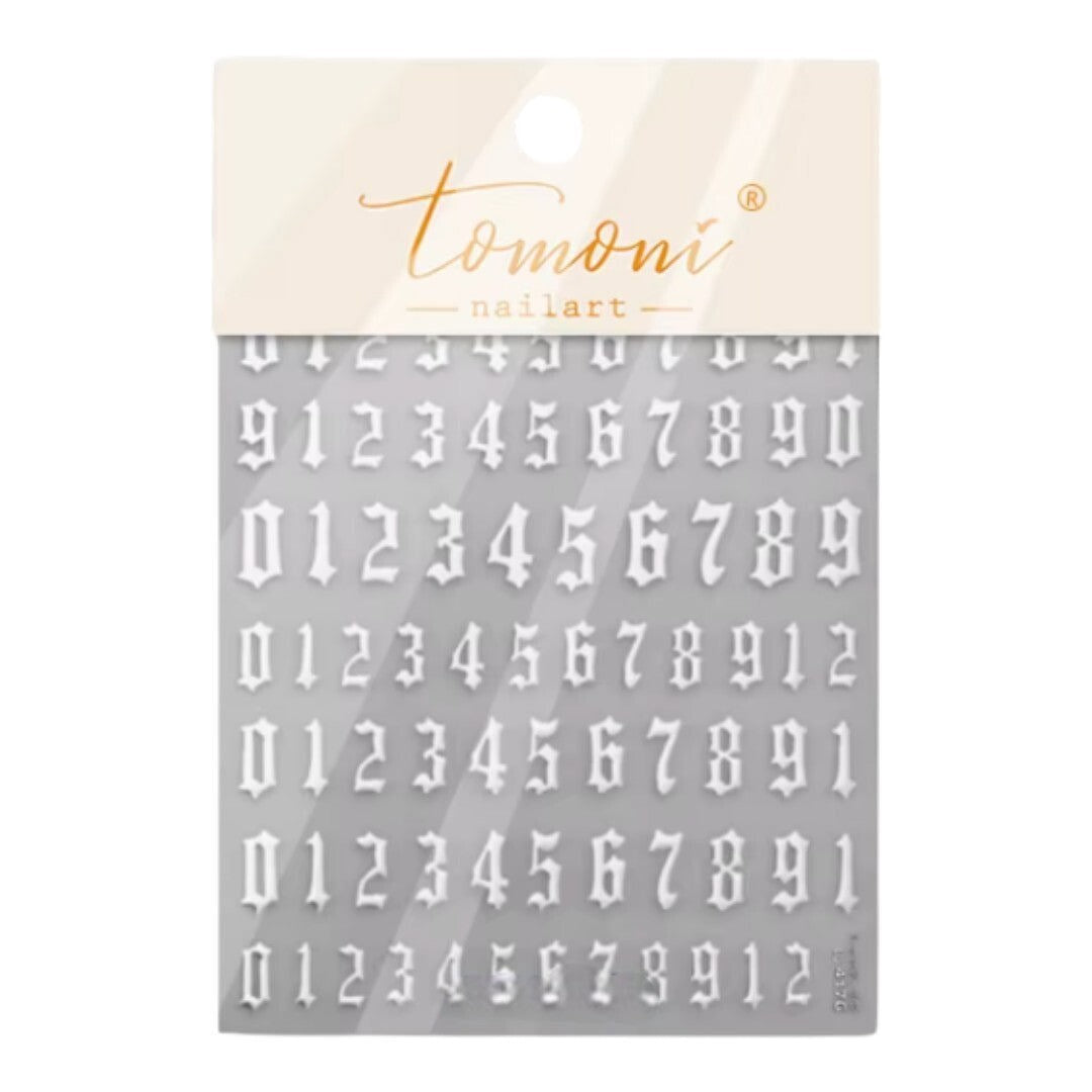 CNBS Nail Stickers - Gothic Number