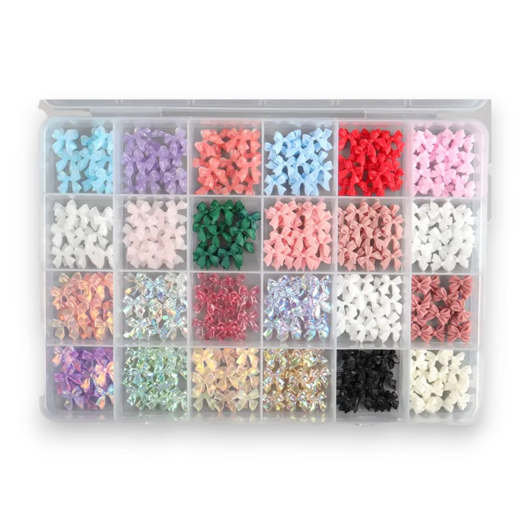 CNBS Nail Charms - Colourful Aurora Bow (24 Grids)