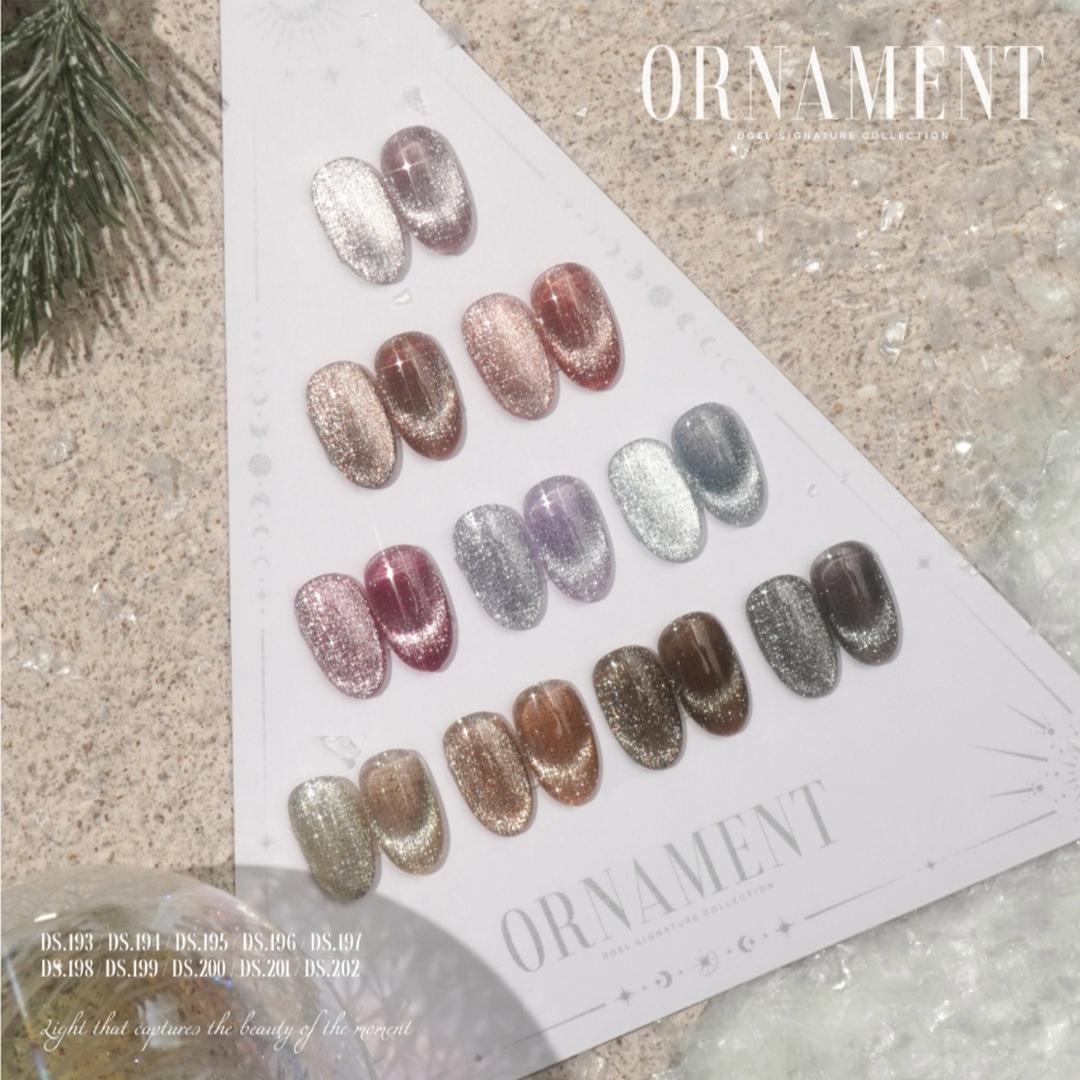 DGEL Signature Cat Eye Gel Polish #DS193-202 Ornament Collection