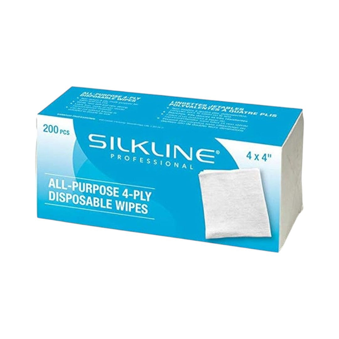 Silkline All Purpose Disposable Wipes 4x4 (Bag of 200)