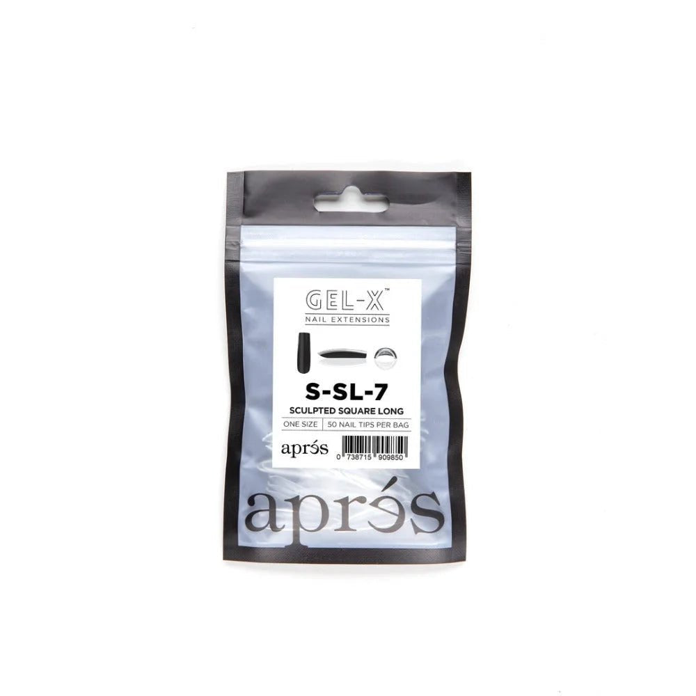 Apres Gel-X Refill Tips - Sculpted Square Long (50Pcs)