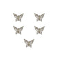 CNBS Rhinestones - Crystal Butterflies 5pcs