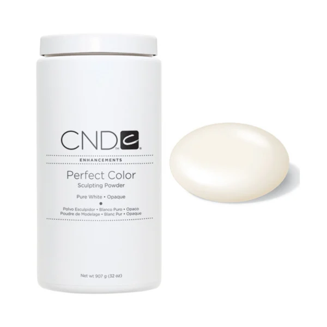 CND Perfect Colour Powder 32Oz - Pure White Opaque