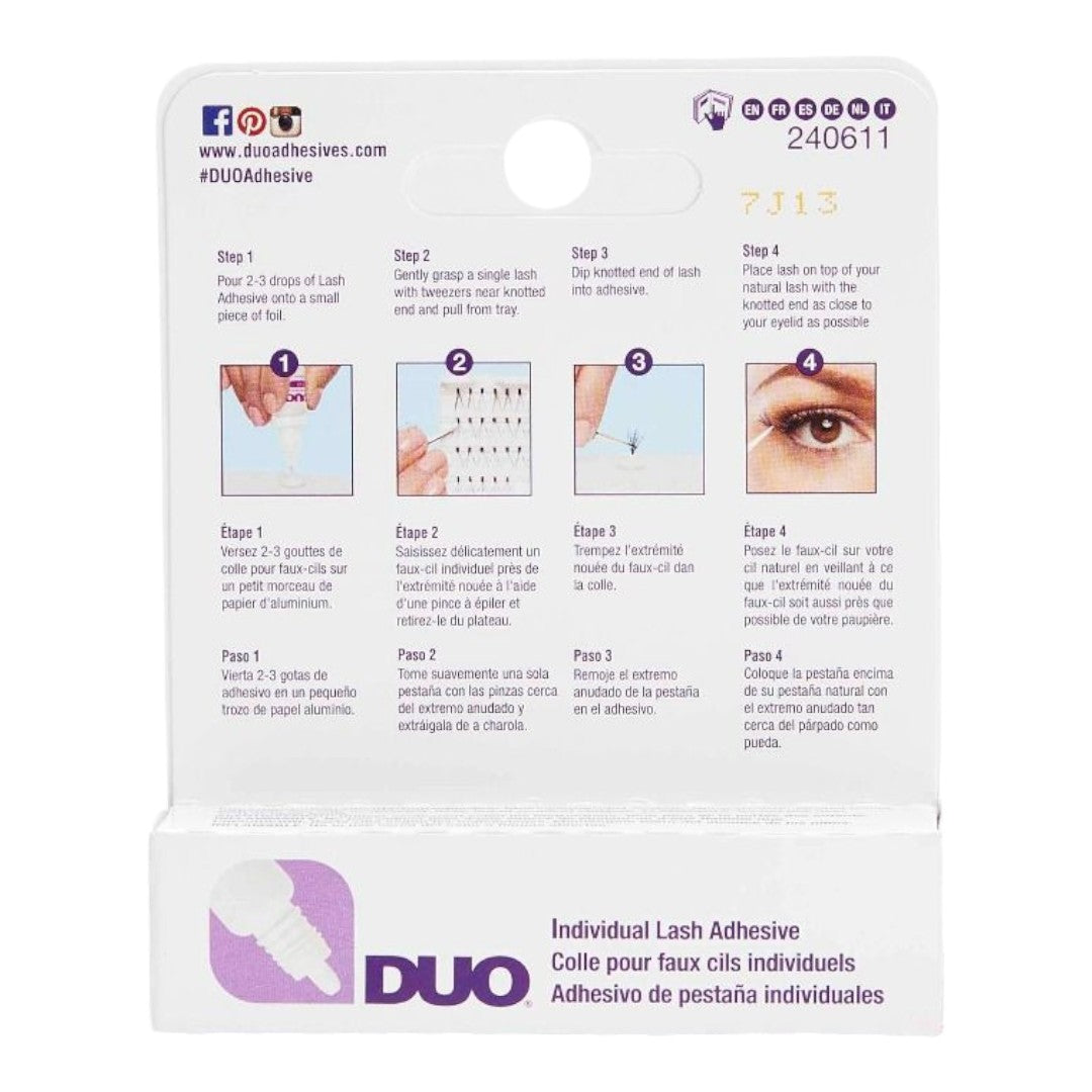 Ardell Duo Lash Glue Clear 0.25oz, adhesive lash glue