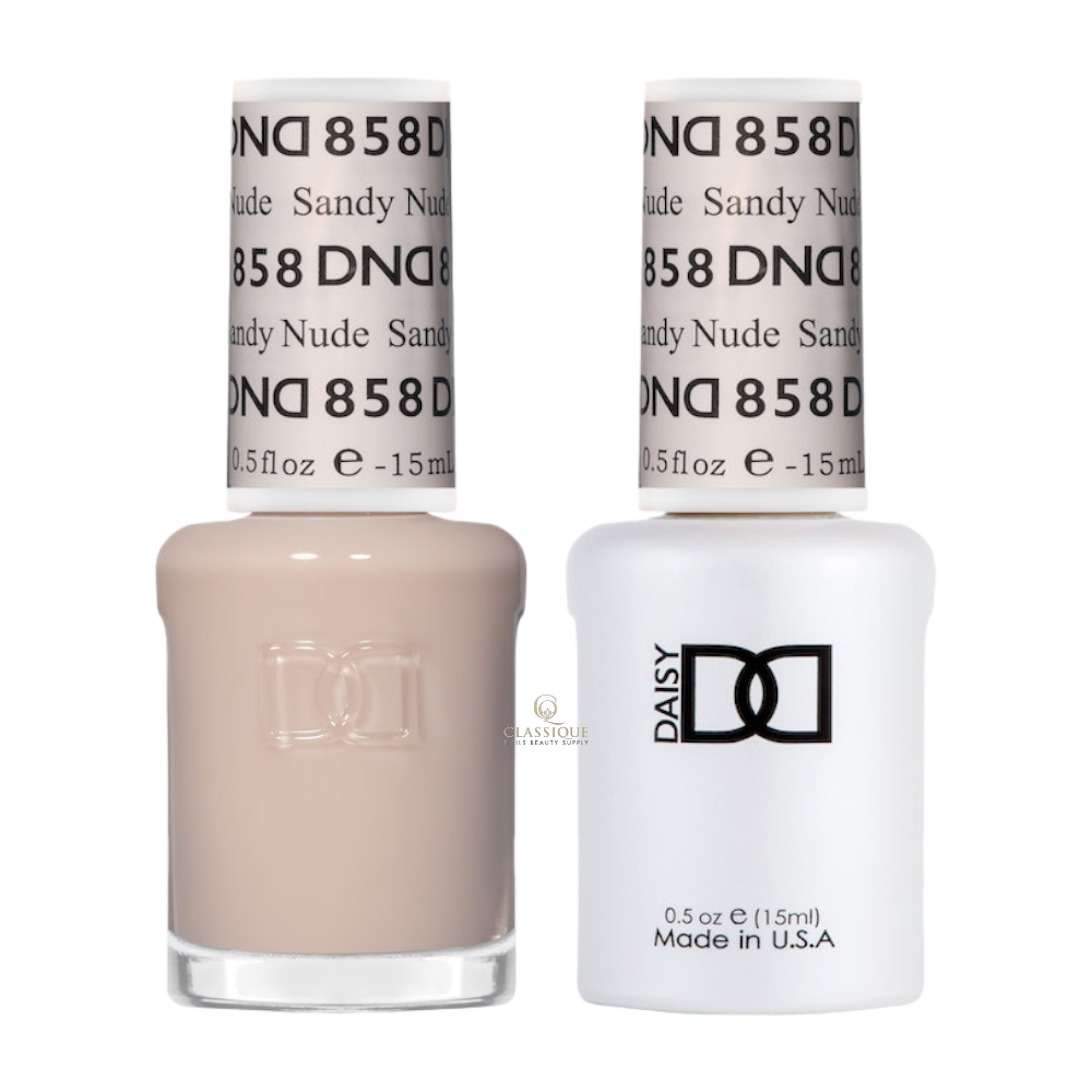DND Sheer Gel & Lacquer Duo - Sandy Nude #858