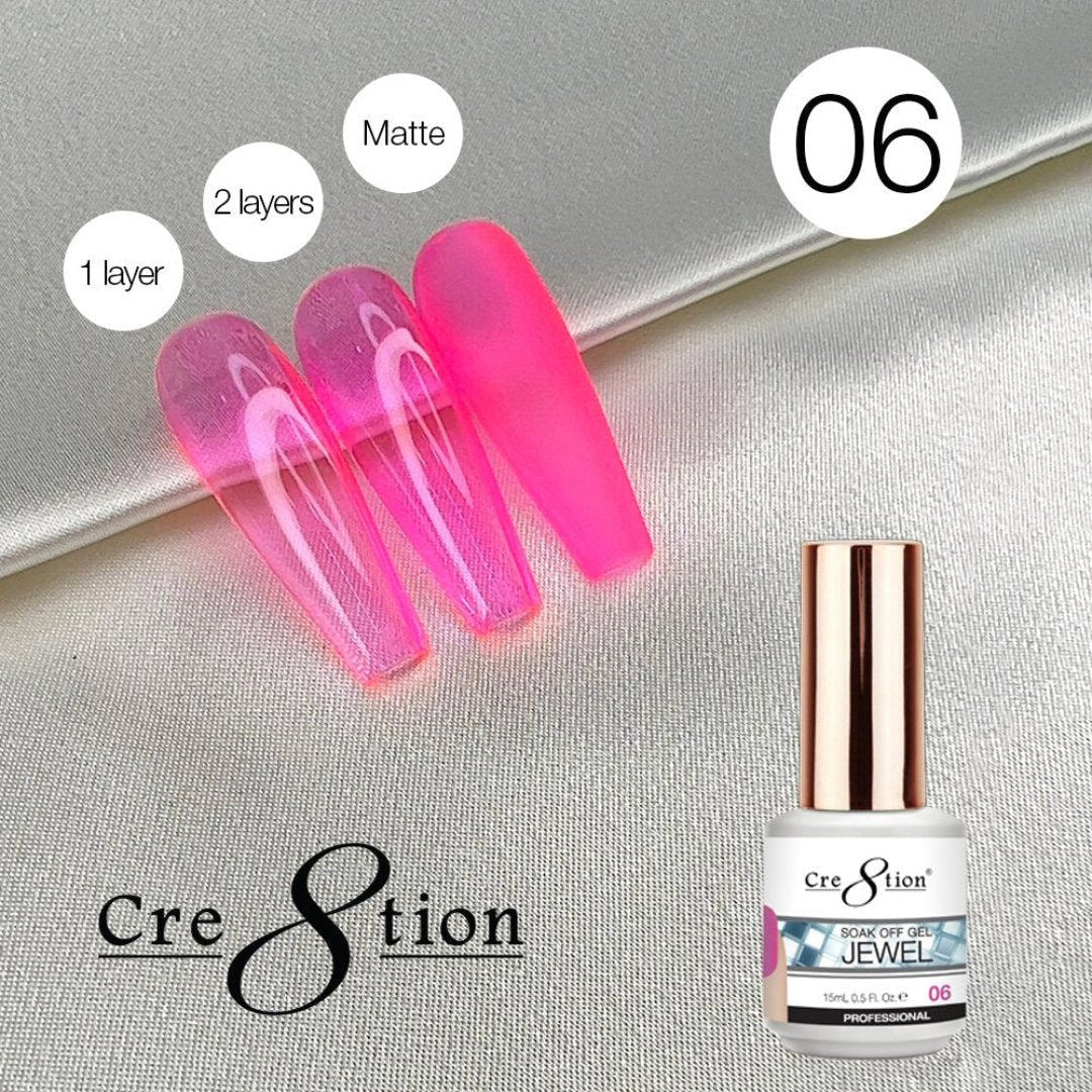 Cre8tion Jelly Gel Polish - Jewel #6