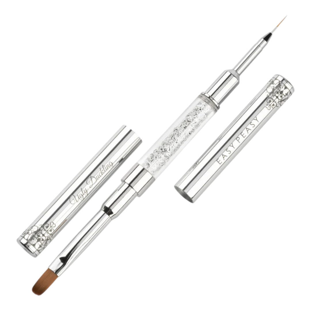 Ugly Duckling Dual Nail Brush - Premium Crystal Easy Peasy