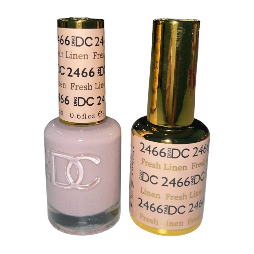 DND DC Sheer Gel & Lacquer Duo - Fresh Linen #2466