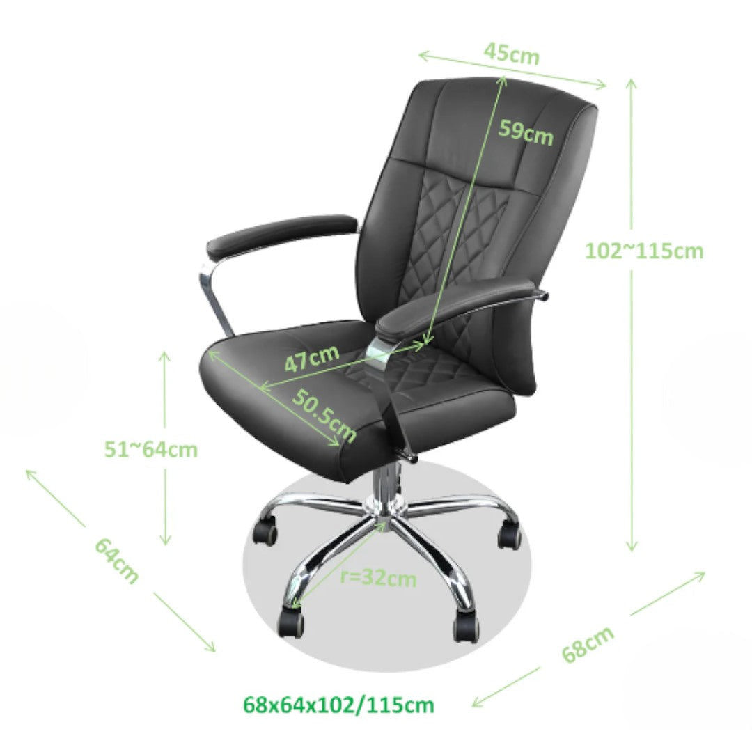 Customer Chair #3821 - Black