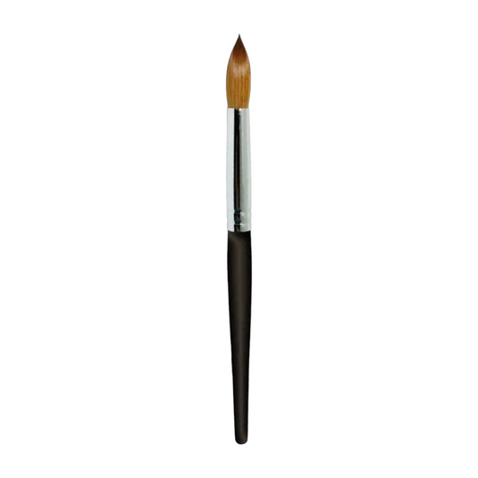 Spade Acrylic Brush - Kolinsky Black Handle #12