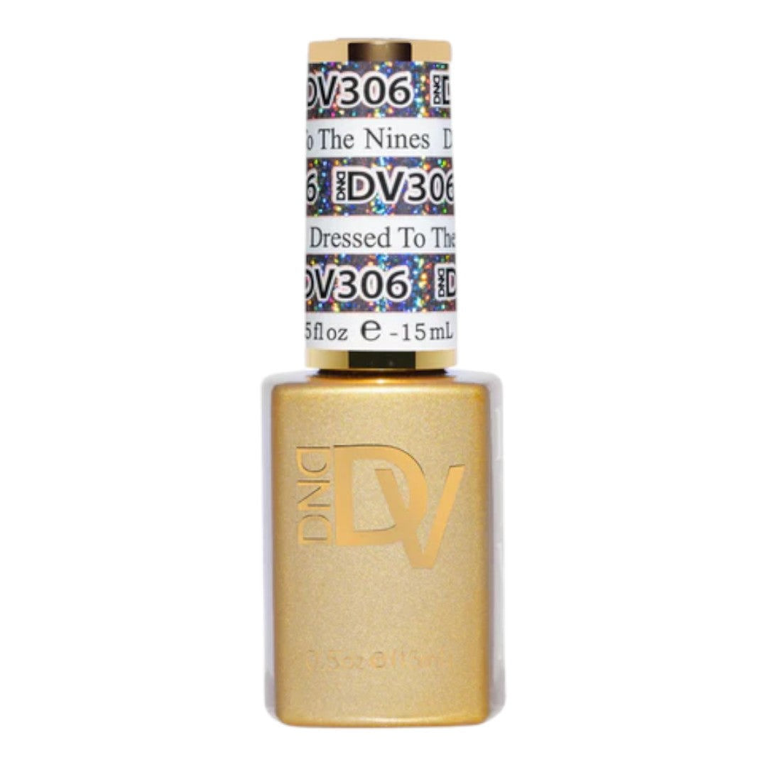 DND Diva Platinum Gel Polish - Dressed To The Nines #306
