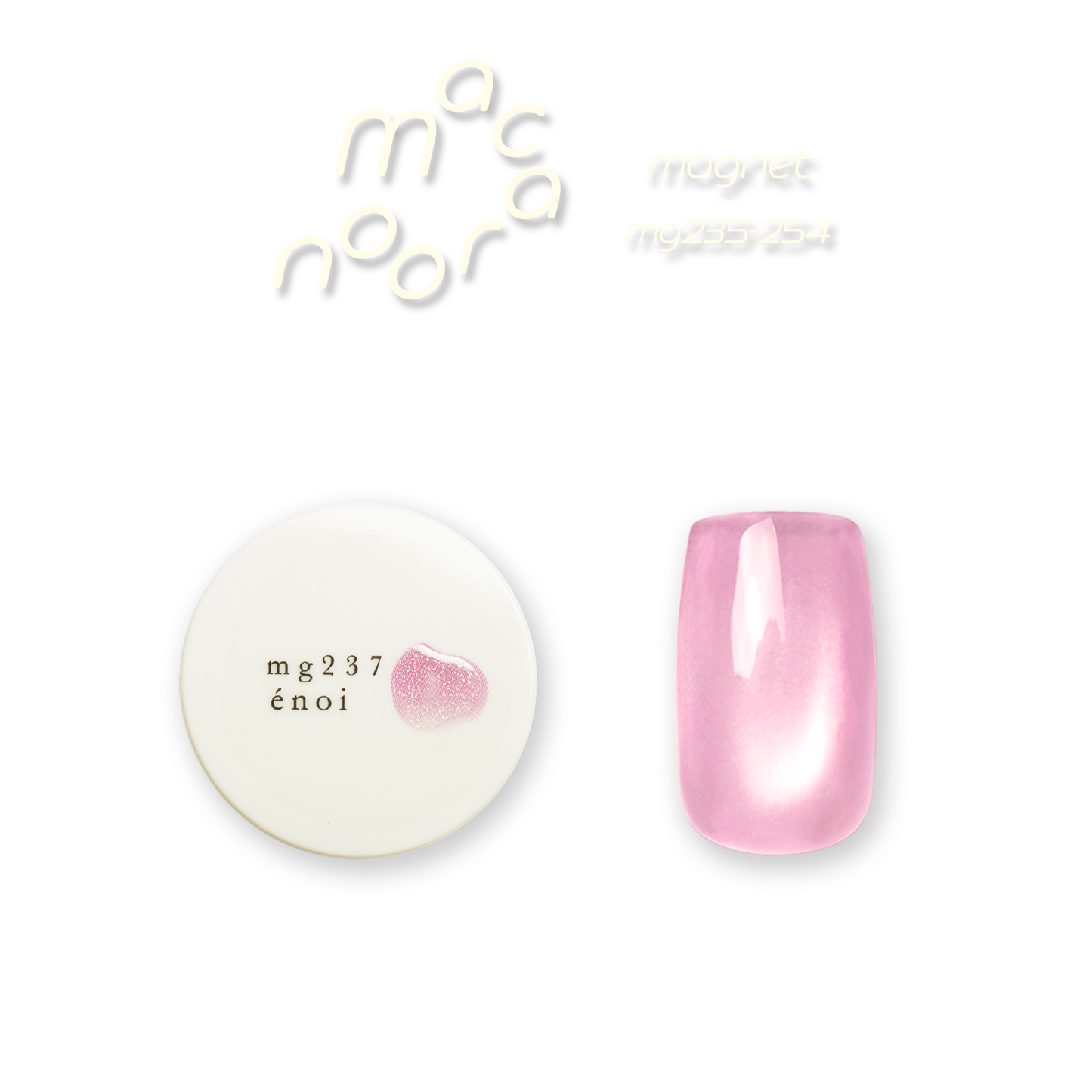 Enoi Cat Eye Gel Polish - Macaroon Magnet #MG237