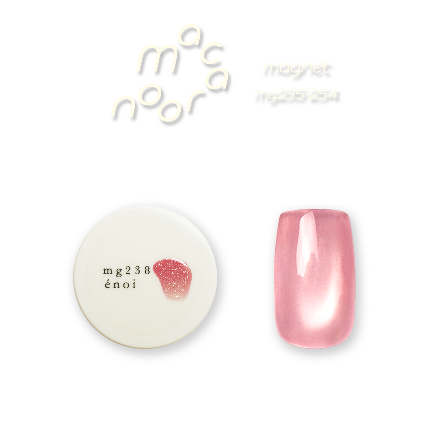 Enoi Cat Eye Gel Polish - Macaroon Magnet #MG238