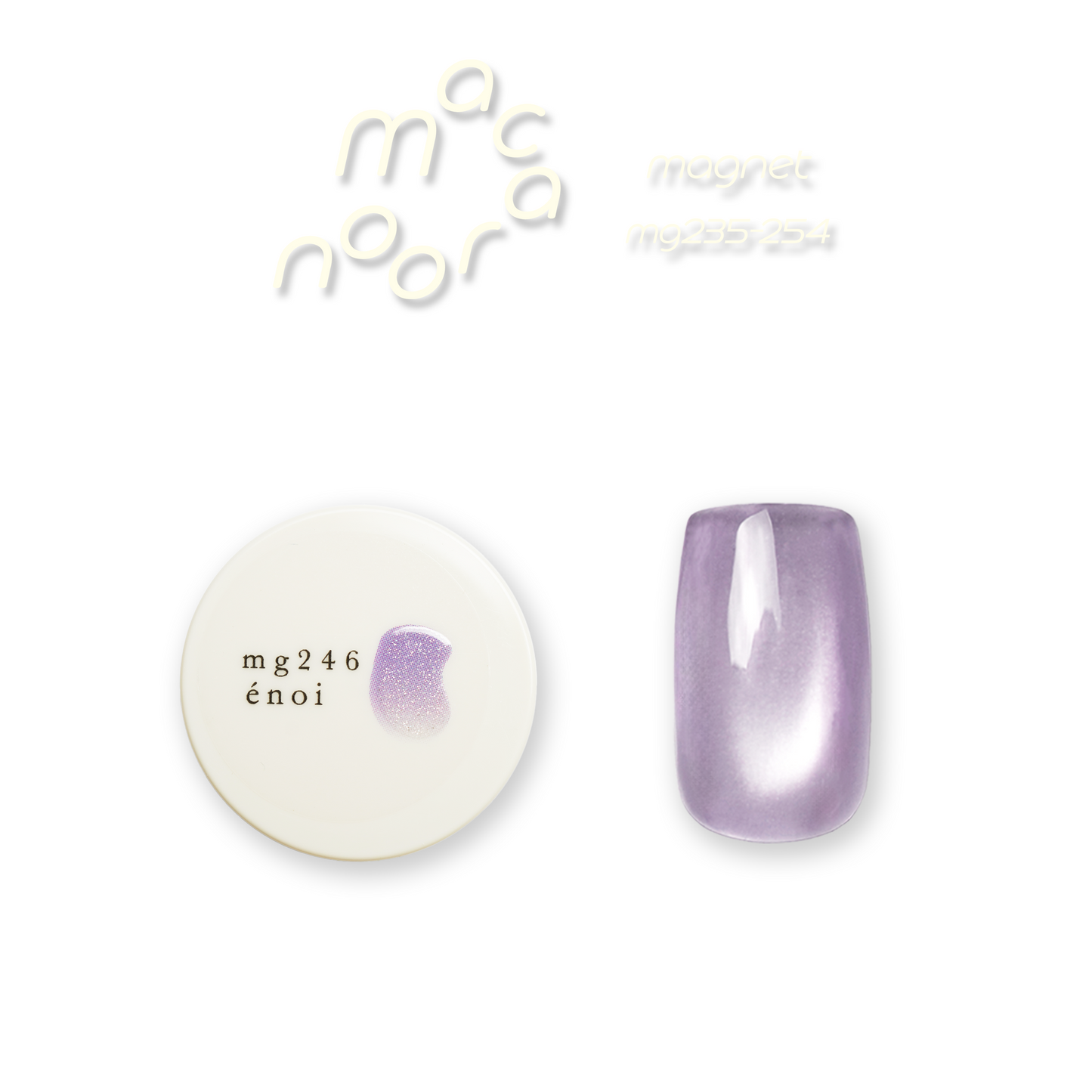 Enoi Cat Eye Gel Polish - Macaroon Magnet Collection #MG235-254