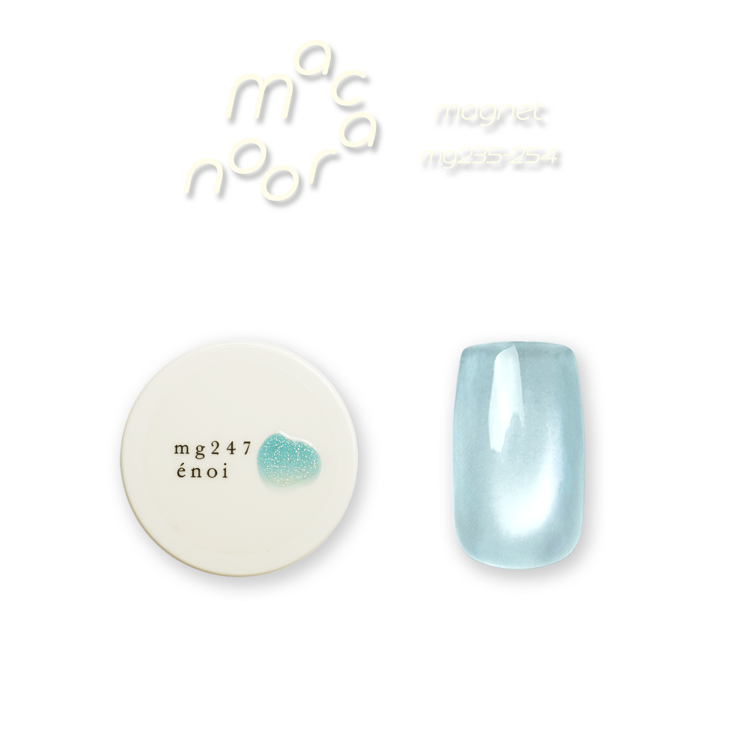 Enoi Cat Eye Gel Polish - Macaroon Magnet #MG247