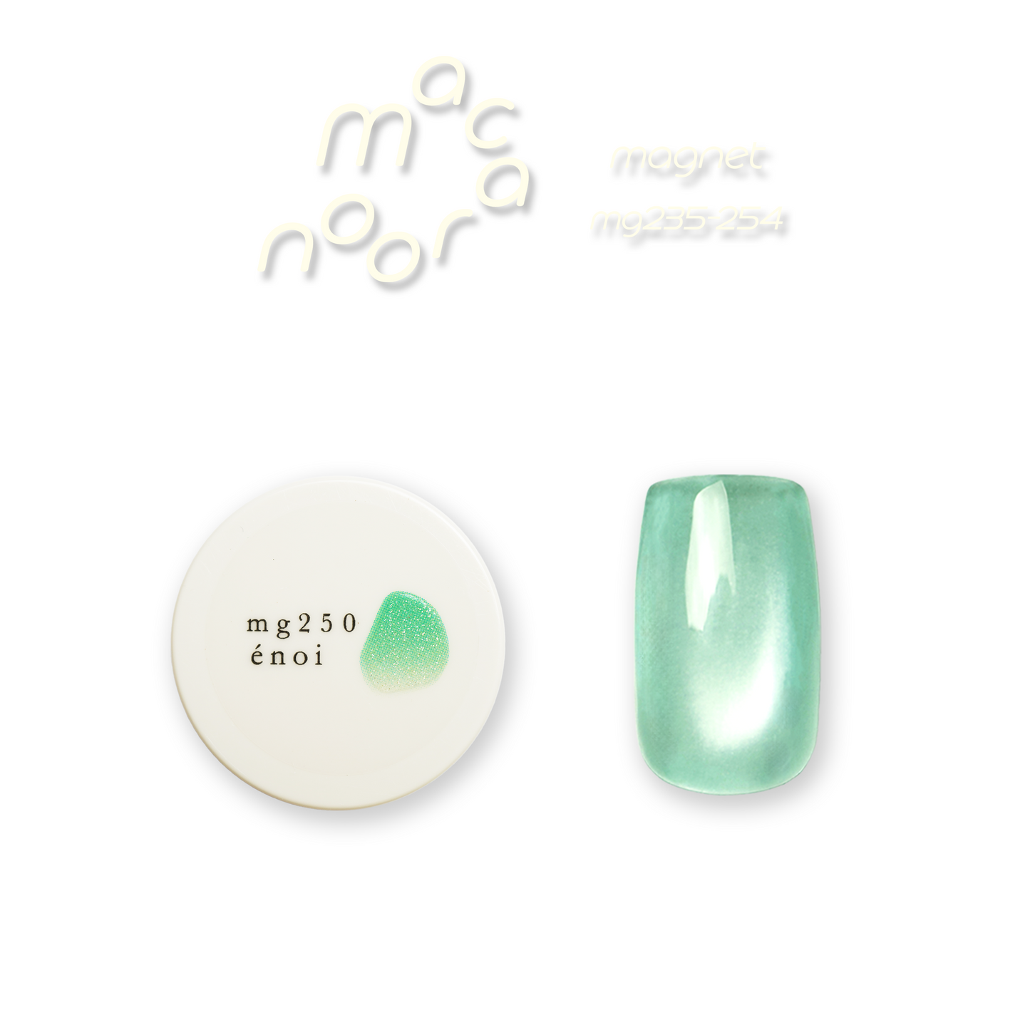 Enoi Cat Eye Gel Polish - Macaroon Magnet Collection #MG235-254