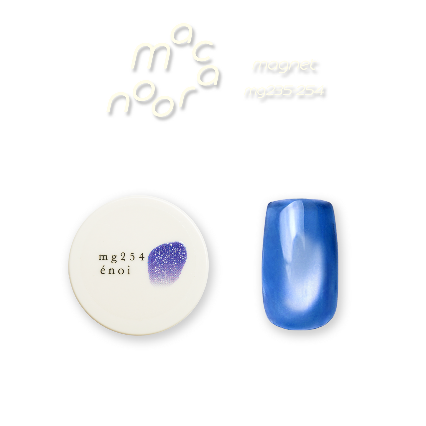 Enoi Cat Eye Gel Polish - Macaroon Magnet Collection #MG235-254